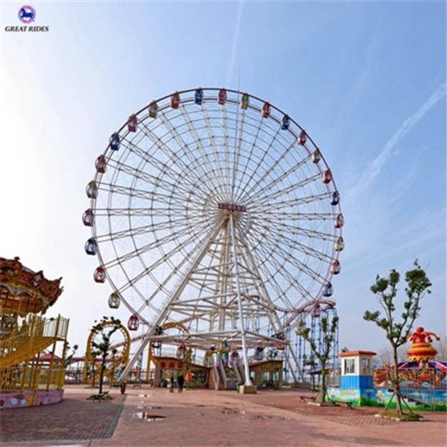 China direct manufacturer funfair rides family carnival games 50m ferris wheel for sale