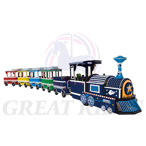 Electric Trackless Train Fairground Rides Family