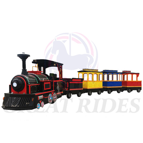 Electric Trackless Train Fairground Rides Family