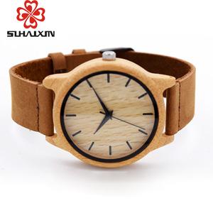 Fashion wood bamboo watch for unisex
