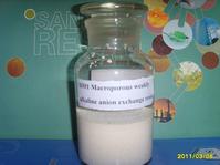 Macroporous styrene series weakly alkaline anion exchange resin
