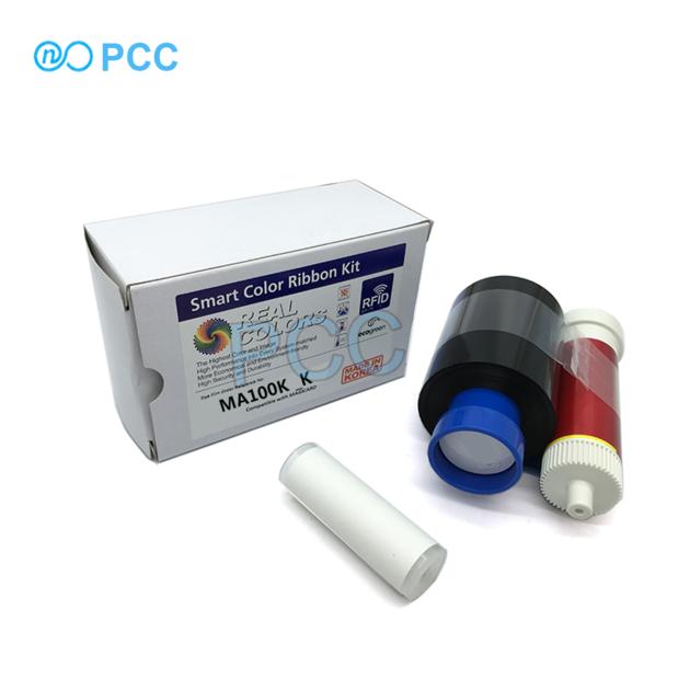 Compatible Magicard MA100 YMCKO color ribbons-100 Prints/Roll