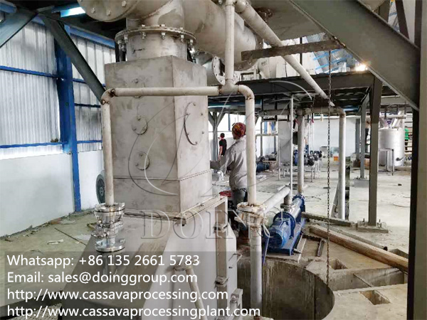 Tapioca starch processing machine in cassava starch production line with peeler centrifuge machine 