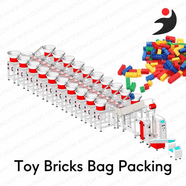 Toy Bricks Counting and Packing Machine