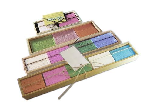 Soaps in Wooden Box