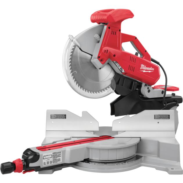 Milwaukee Dual-Bevel Sliding Compound Miter Saw — 15 Amp, 12in