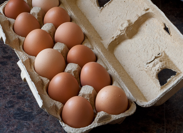 NEW White and Brown Fresh Chicken Eggs
