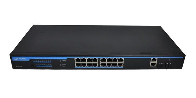 Web-smart 16+2combo PoE Switch