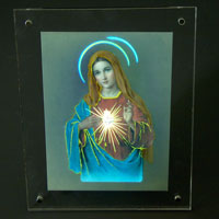 Electroluminescent (EL) glow picture frame