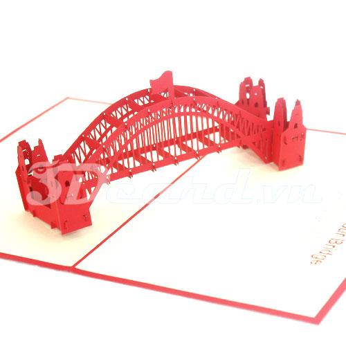 Harbour Bridge 3 3d pop up handmade cảd