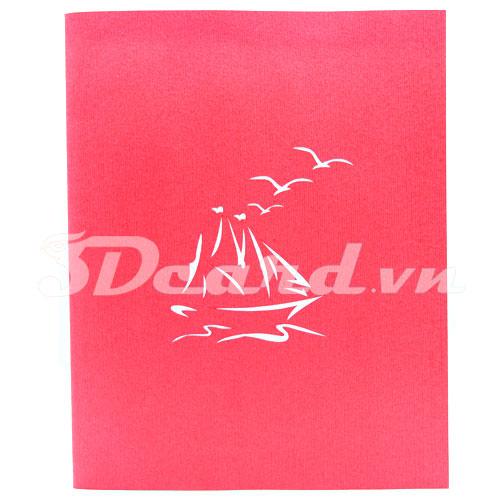 Sailboat 4 3d Card Pop Up