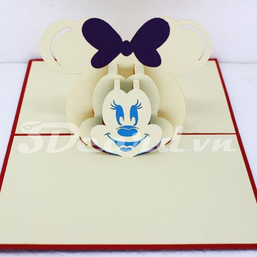 Mickey Mouse 3d card-pop up card-birthday card-handmade card
