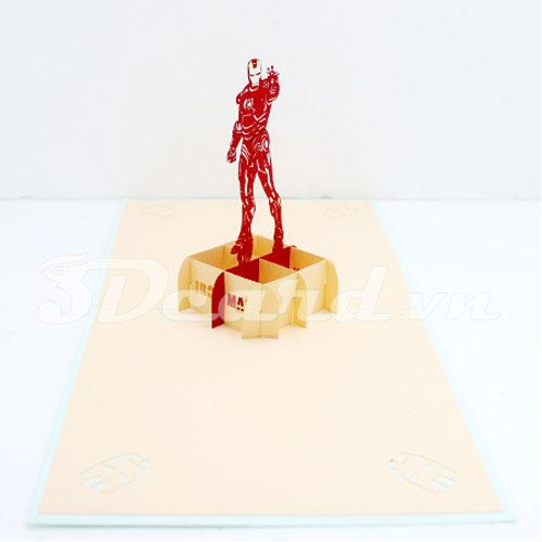 Iron Man 3d card pop up card-birthday card-greeting card