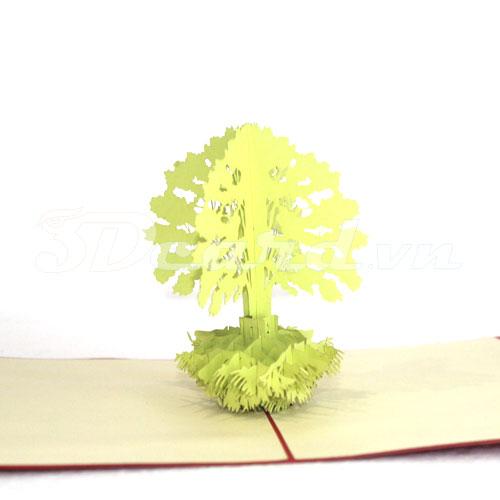 Africa Tree-3d card-pop up card-greeting card-handmade card
