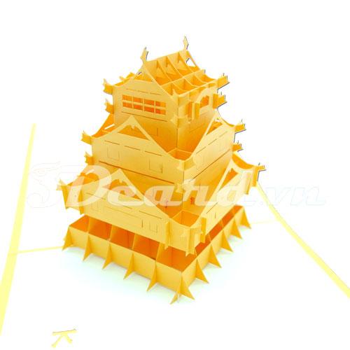 Kumamoto Japan 2 3d card pop up card handmade card