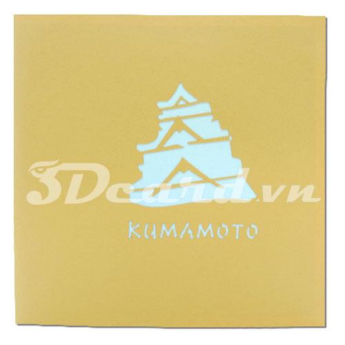 Kumamoto Japan 2 3d Card Pop
