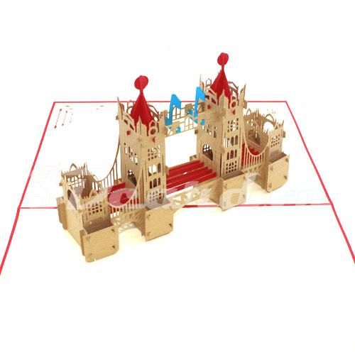 Tower Bridge 1 3d pop up greeting card