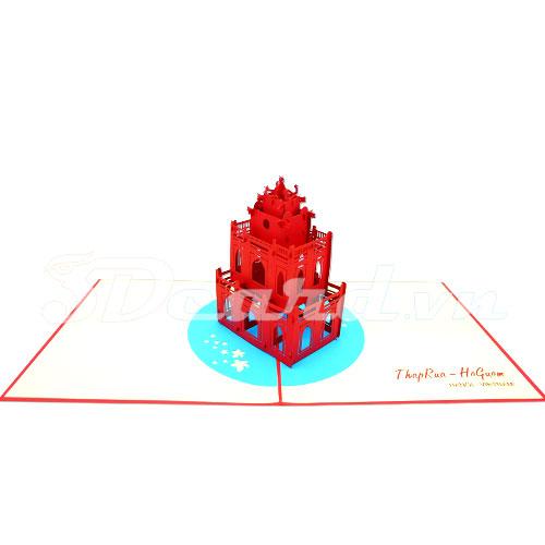 Turtle Tower 3d Card Pop Up