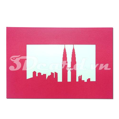 Twin Towers Malaysia 3d Card Pop