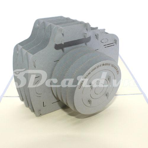 Digital camera 3d card pop up card birthday card greeting card