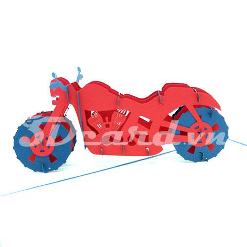 Motor 3d card pop up card greeting card birthday card