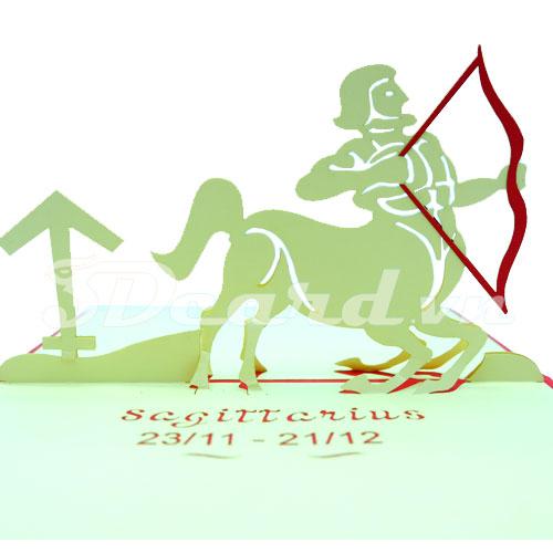 Agittarius 4 3d card pop up card handmade card birthday card