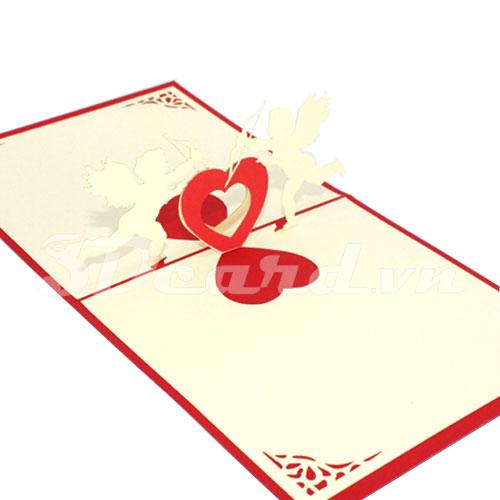 Angel baby 2 3d card pop up card greeting card-love card