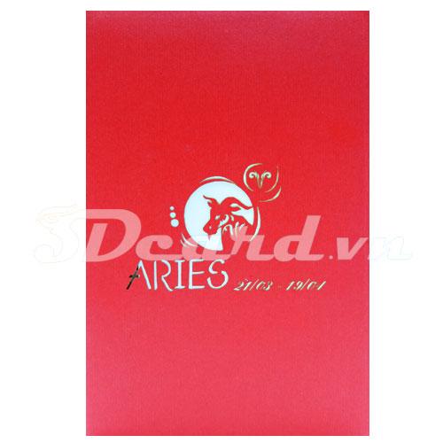 Aries 3d Card Pop Up Card