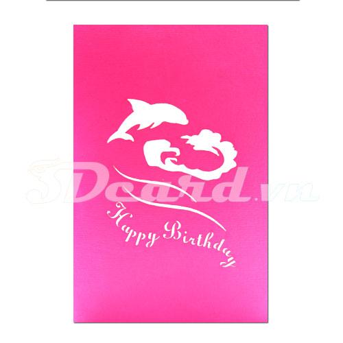 Dolphin 3d Card Pop Up Card