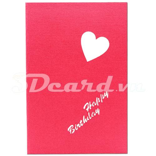Couple With Big Heart 3d Card