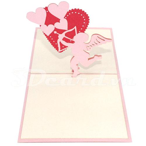 Arrows Love 3d pop up love card-valentine card