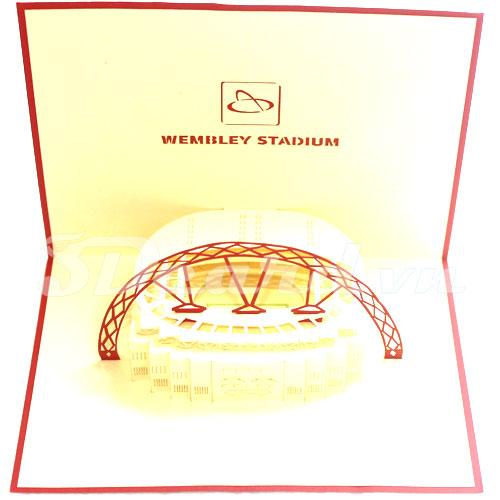 Wembley Stadium 3d pop up handmade card