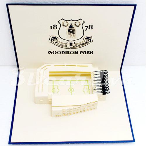 Goodison Park 3d pop up birthday card
