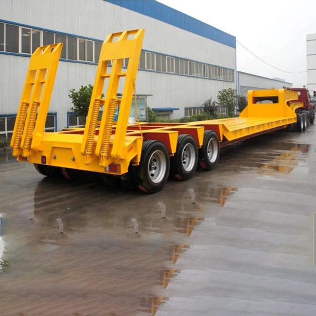 Gooseneck BPW FUWA Axle Bulldozer Transport