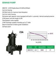SEWAGE PUMP SBW370