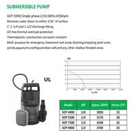 SUBMERSIBLE PUMP SCP-400E SCP-550E SCP-750E SCP-900E