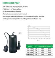 SUBMERSIBLE PUMP  SDP-400A  SDP-550A  SDP-750A  SDP-1100A
