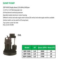 SUMP PUMP SDP-550S SDP-750S SDP-1100S