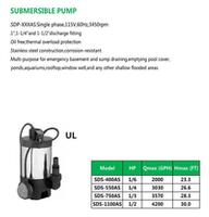 SUBMERSIBLE PUMP SDS-400AS SDS-550AS SDS-750AS SDS-1100AS