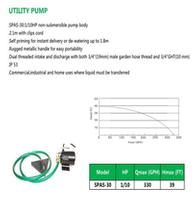 UTILITY PUMP  SPAS-30