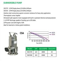 SUBMERSIBLE PUMP SSC370 SSC550