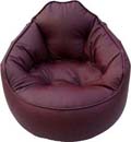 A pear shape bean bag sofa