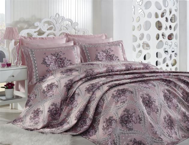 Jacquard King Size Bedspread Set