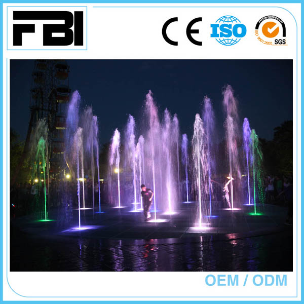 Musical dancing fountain