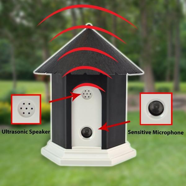No Shock High Quality Birdhouse Outdoor Ultrasonic Bark Control