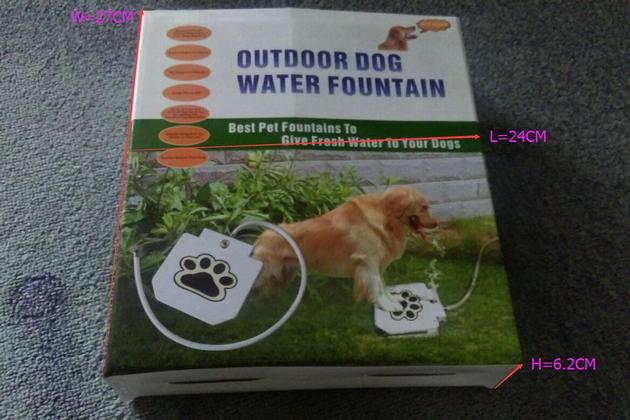 Outdoor Dog Water Paw Fountain