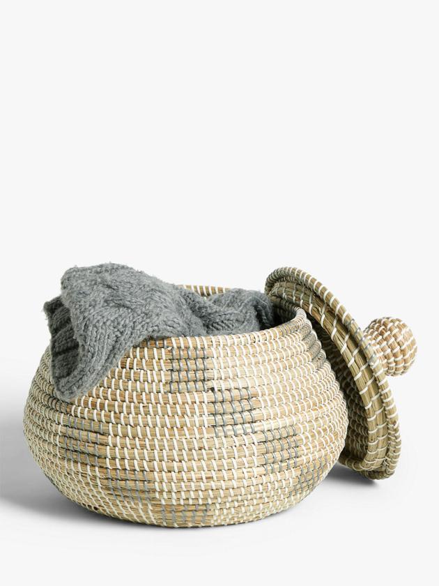 Wholesale Woven Natural Seagrass Straw Pot