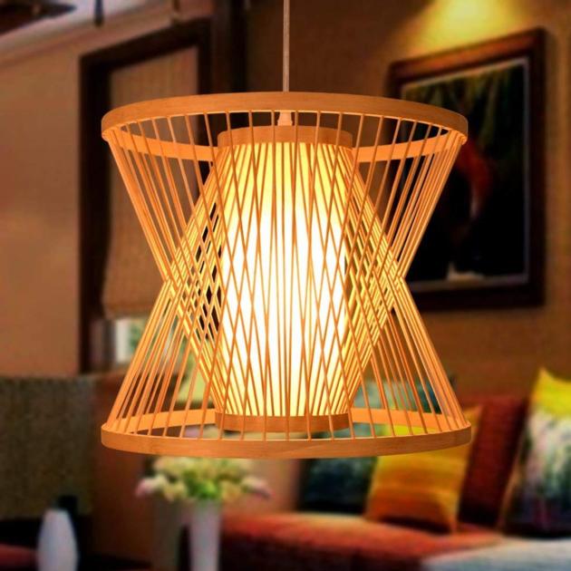 New Style Design Ceiling Light Bamboo Rattan Lamp Shade Multipurpose Decoration 
