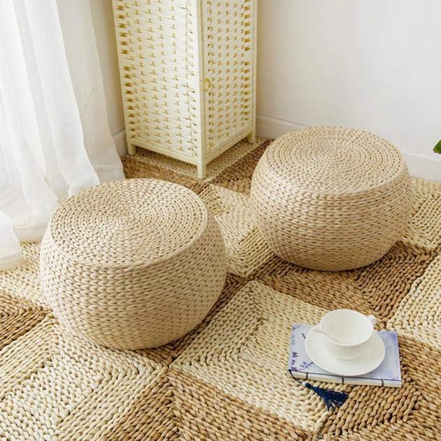 Eco Friendly Water Hyacinth Floor Cushion