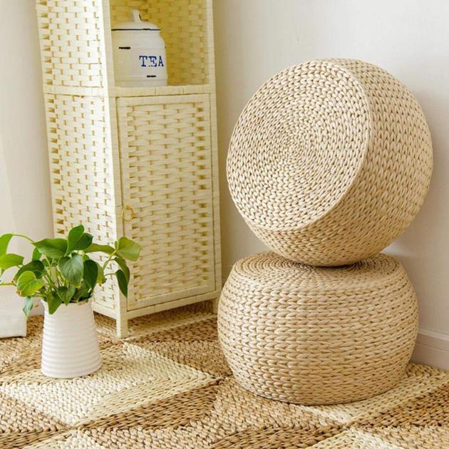 Eco Friendly Water Hyacinth Floor Cushion